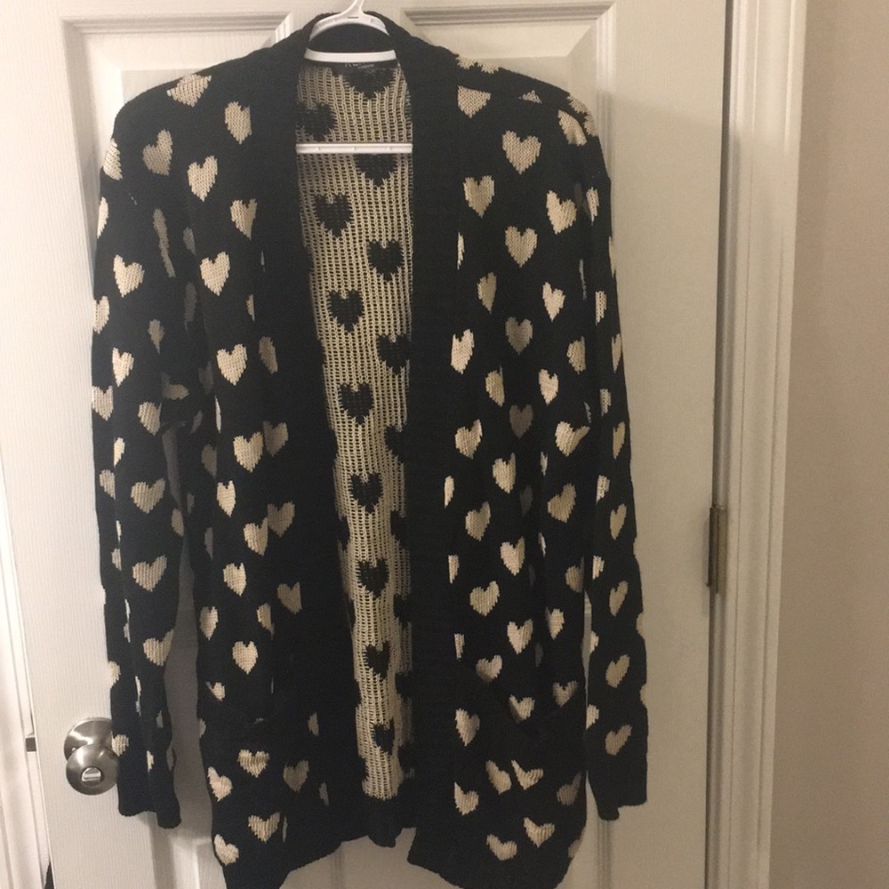 Never worn heart cardigan
